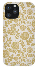 Load image into Gallery viewer, Gold Floral Pattern - Phone Case