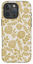 Load image into Gallery viewer, Gold Floral Pattern - Phone Case