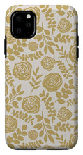 Load image into Gallery viewer, Gold Floral Pattern - Phone Case