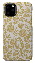 Load image into Gallery viewer, Gold Floral Pattern - Phone Case