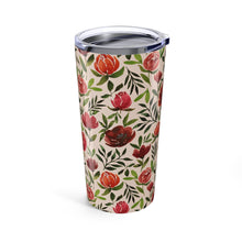 Load image into Gallery viewer, Burgundy Watercolor Floral Travel Mug