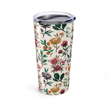 Load image into Gallery viewer, Colorful Watercolor Flowers Travel Mug