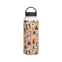 Load image into Gallery viewer, Watercolor Fall Leaves Handle Lid Water Bottle