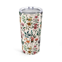 Load image into Gallery viewer, Colorful Watercolor Flowers Travel Mug