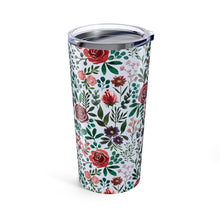 Load image into Gallery viewer, Pink and Purple Flowers Travel Mug