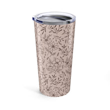 Load image into Gallery viewer, Pink Flower Travel Mug