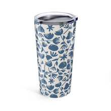 Load image into Gallery viewer, Light Blue Floral Travel Mug