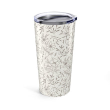 Load image into Gallery viewer, Ivory Flower Pattern Travel Mug