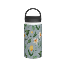 Load image into Gallery viewer, Daffodils and Tulips Handle Lid Water Bottle