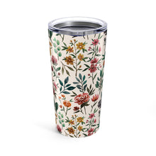 Load image into Gallery viewer, Colorful Watercolor Flowers Travel Mug