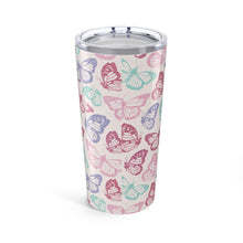 Load image into Gallery viewer, Pink Butterfly Travel Mug
