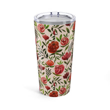 Load image into Gallery viewer, Burgundy Watercolor Floral Travel Mug