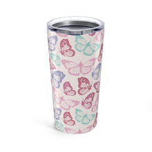 Load image into Gallery viewer, Pink Butterfly Travel Mug
