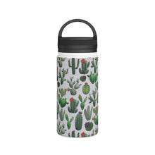 Load image into Gallery viewer, Cactus Watercolor Handle Lid Water Bottle