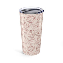 Load image into Gallery viewer, Burgundy Magnolia Travel Mug