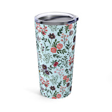 Load image into Gallery viewer, Bright Watercolor Flower - Blue Travel Mug