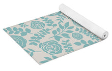 Load image into Gallery viewer, Baby Blue Floral Pattern - Yoga Mat