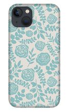 Load image into Gallery viewer, Baby Blue Floral Pattern - Phone Case