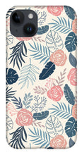 Load image into Gallery viewer, Blue and Blush Tropical Floral Pattern - Phone Case