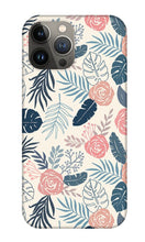 Load image into Gallery viewer, Blue and Blush Tropical Floral Pattern - Phone Case