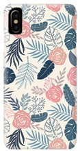 Load image into Gallery viewer, Blue and Blush Tropical Floral Pattern - Phone Case