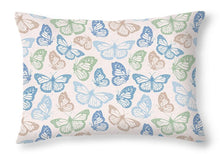 Load image into Gallery viewer, Blue Butterfly Pattern - Throw Pillow