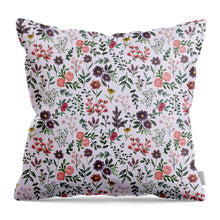 Load image into Gallery viewer, Bright Watercolor Flower - Purple - Throw Pillow