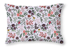 Load image into Gallery viewer, Bright Watercolor Flower - Purple - Throw Pillow