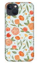Load image into Gallery viewer, Burnt Orange Floral Pattern - Phone Case