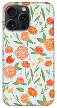 Load image into Gallery viewer, Burnt Orange Floral Pattern - Phone Case