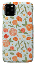 Load image into Gallery viewer, Burnt Orange Floral Pattern - Phone Case