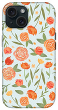 Load image into Gallery viewer, Burnt Orange Floral Pattern - Phone Case