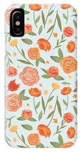 Load image into Gallery viewer, Burnt Orange Floral Pattern - Phone Case