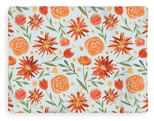 Load image into Gallery viewer, Burnt Orange Flower Burst Pattern - Blanket