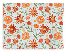 Load image into Gallery viewer, Burnt Orange Flower Burst Pattern - Blanket