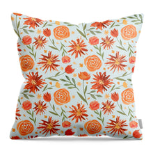 Load image into Gallery viewer, Burnt Orange Flower Burst Pattern - Throw Pillow
