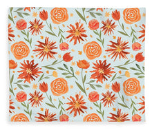 Load image into Gallery viewer, Burnt Orange Flower Burst Pattern - Blanket