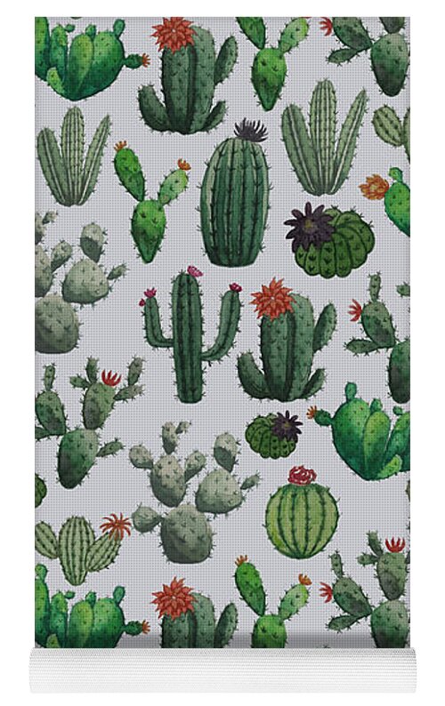 Cactus Watercolor Pattern
