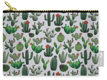 Load image into Gallery viewer, Cactus Watercolor Pattern - Zip Pouch
