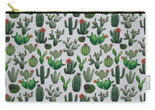 Load image into Gallery viewer, Cactus Watercolor Pattern - Zip Pouch