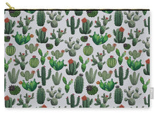 Load image into Gallery viewer, Cactus Watercolor Pattern - Zip Pouch
