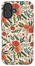 Load image into Gallery viewer, Christmas Floral Pattern - Phone Case