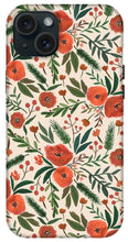Load image into Gallery viewer, Christmas Floral Pattern - Phone Case