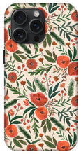 Load image into Gallery viewer, Christmas Floral Pattern - Phone Case