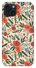 Load image into Gallery viewer, Christmas Floral Pattern - Phone Case