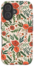 Load image into Gallery viewer, Christmas Floral Pattern - Phone Case