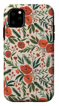 Load image into Gallery viewer, Christmas Floral Pattern - Phone Case