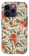 Load image into Gallery viewer, Christmas Floral Pattern - Phone Case
