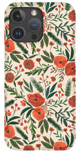 Load image into Gallery viewer, Christmas Floral Pattern - Phone Case