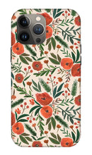 Load image into Gallery viewer, Christmas Floral Pattern - Phone Case